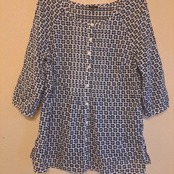 Talbots cotton blouse - Picture 3 of 9